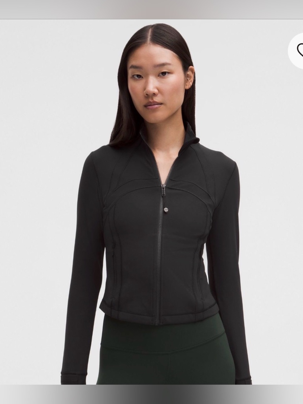Lululemon define crop athletic jacket.